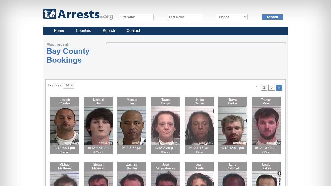 Bay County Arrests and Inmate Search